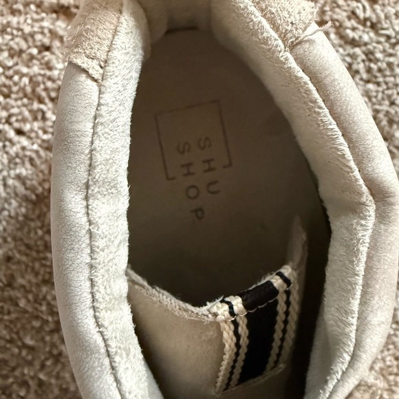 ShuShop Beige High-Top Sneakers - Picture 5 of 6